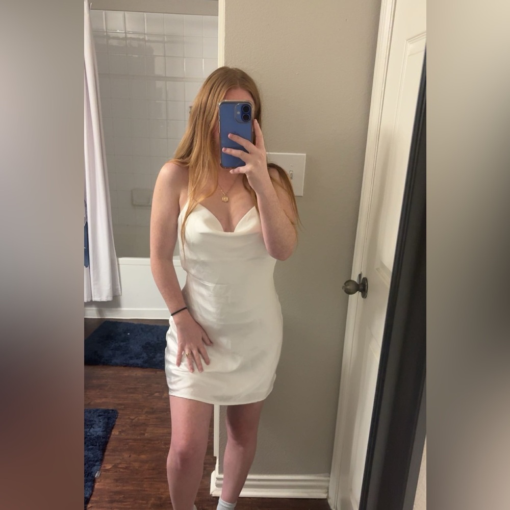 Hollister White slip Mini Dress